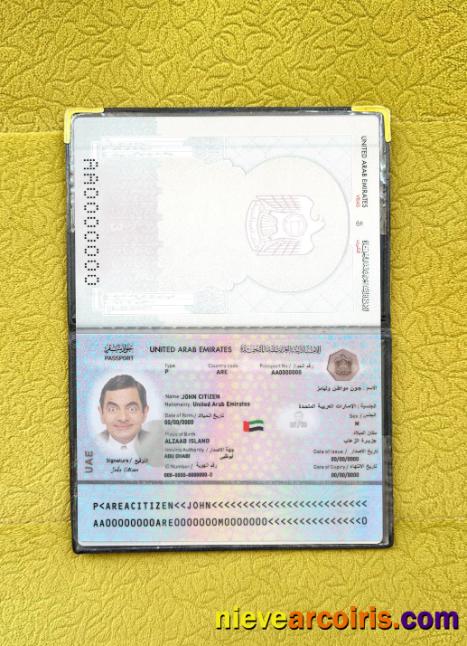 UAE passport 2022-present photolook